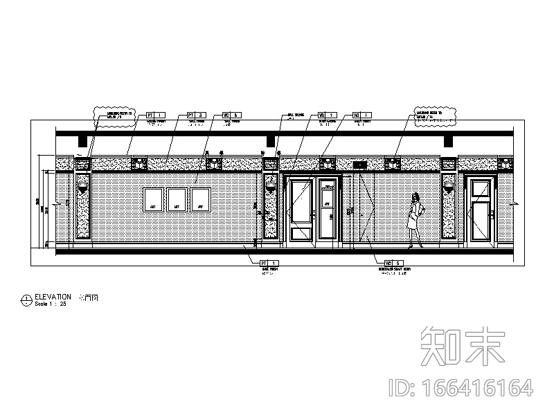 [上海]高端酒店套房整套CAD施工图cad施工图下载【ID:166416164】