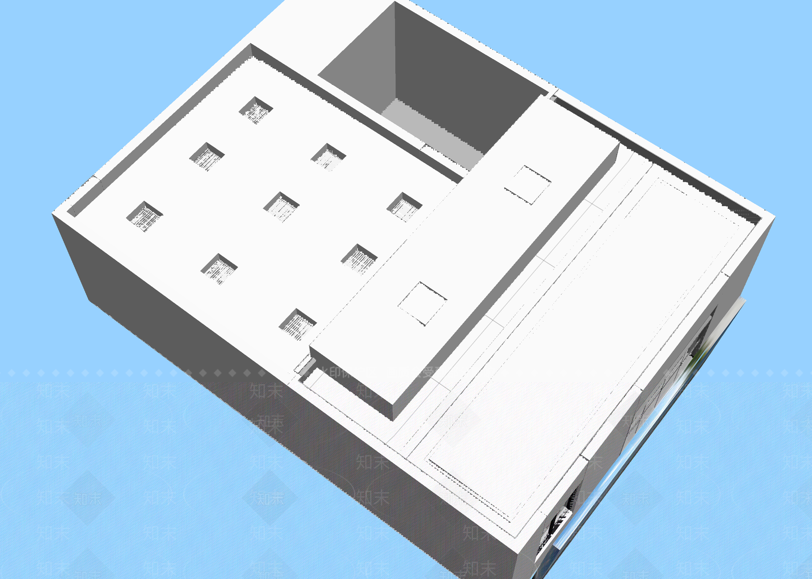现代鸟瞰规划3D模型下载【ID:1215111885】