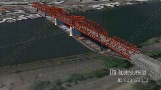 百老汇大桥SU模型下载【ID:830829333】