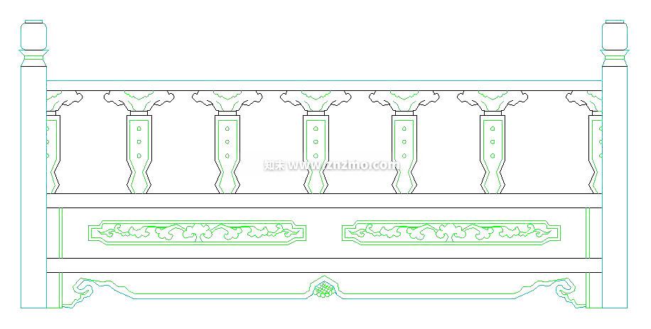 栏杆cad施工图下载【ID:182211172】
