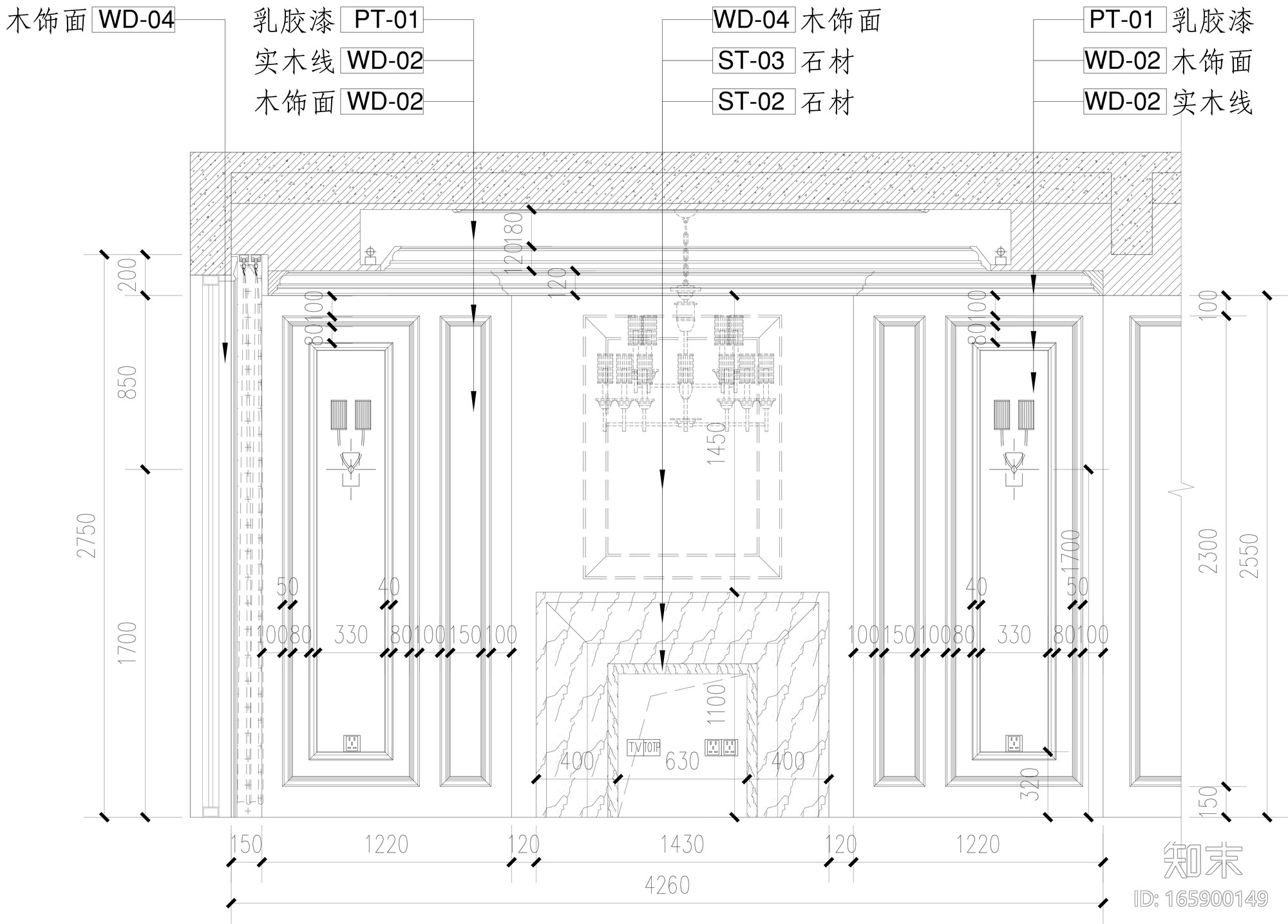[长沙]金地三千府六期联排别墅样板间设计施工图及效果图cad施工图下载【ID:165900149】