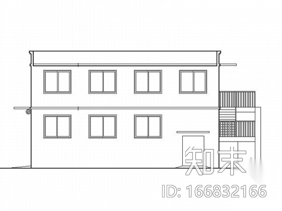 [抚顺]某棚户区改造二层垃圾站建筑施工图cad施工图下载【ID:166832166】