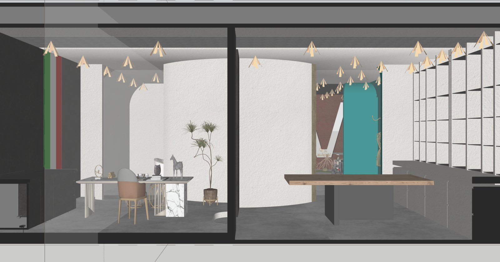 现代其他店铺SU模型下载【ID:1216015836】