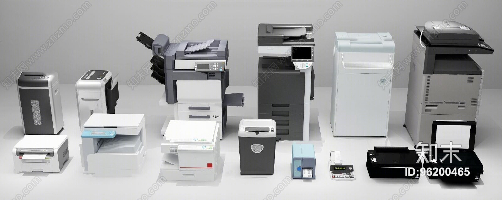 现代复印机3D模型下载【ID:96200465】
