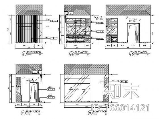 180㎡美容美发室施工图cad施工图下载【ID:166014121】