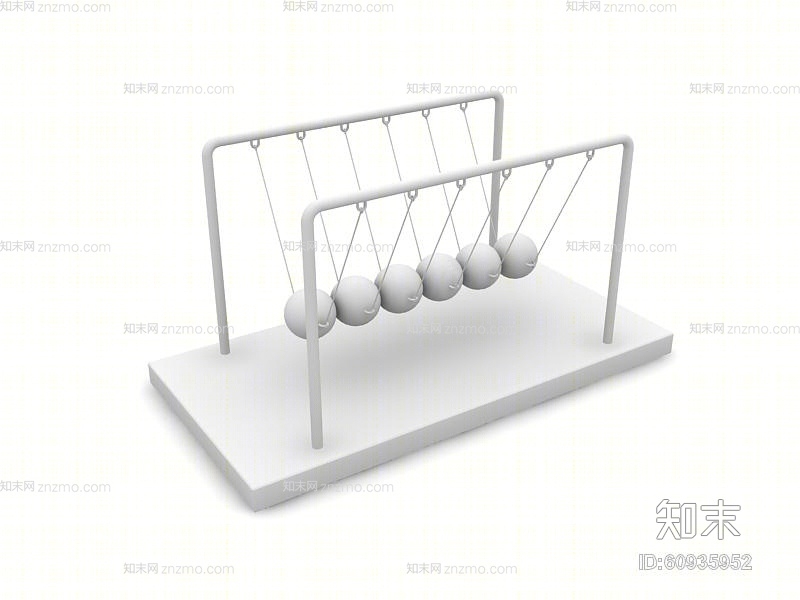 白模装饰品3D模型下载【ID:60935952】