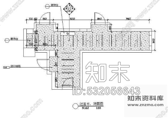 五星酒店过道图cad施工图下载【ID:532056643】