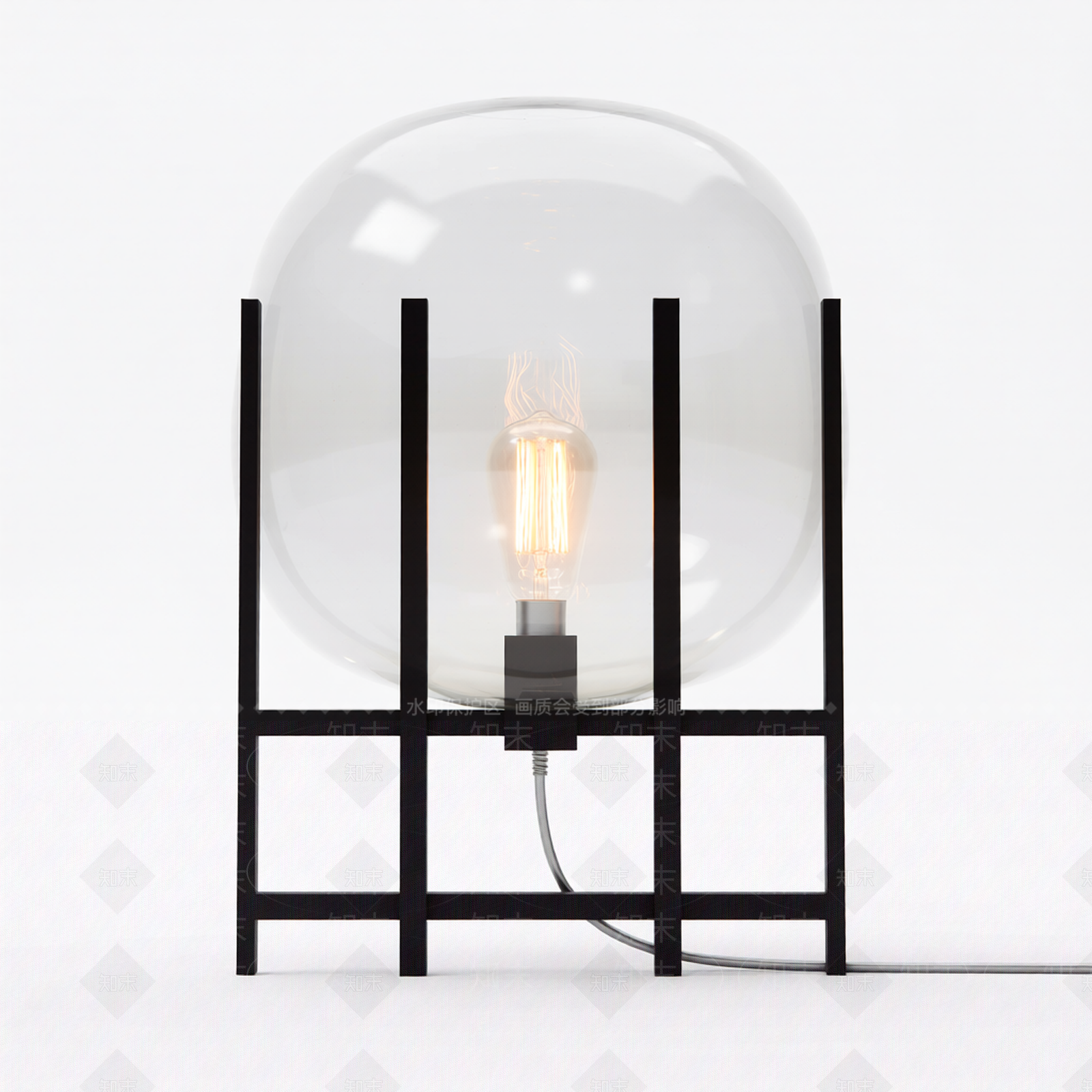 格架灯泡灯具3D模型下载【ID:1206200646】