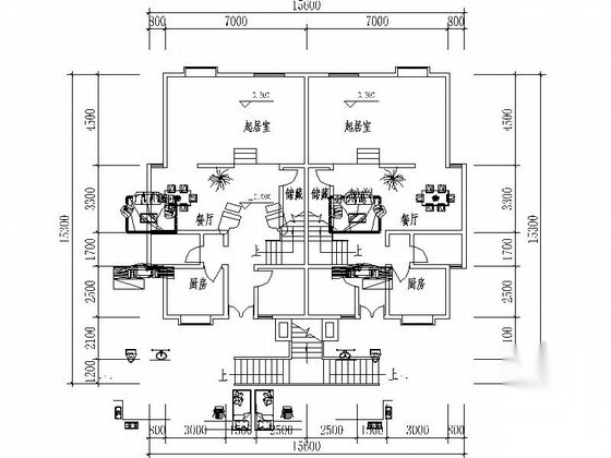 某四层花园洋房建筑方案图cad施工图下载【ID:166562120】