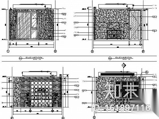 [苏州]新中式别墅样板房施工图cad施工图下载【ID:161897116】