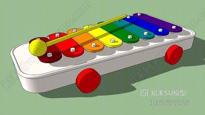 玩具木琴SU模型下载【ID:626722726】