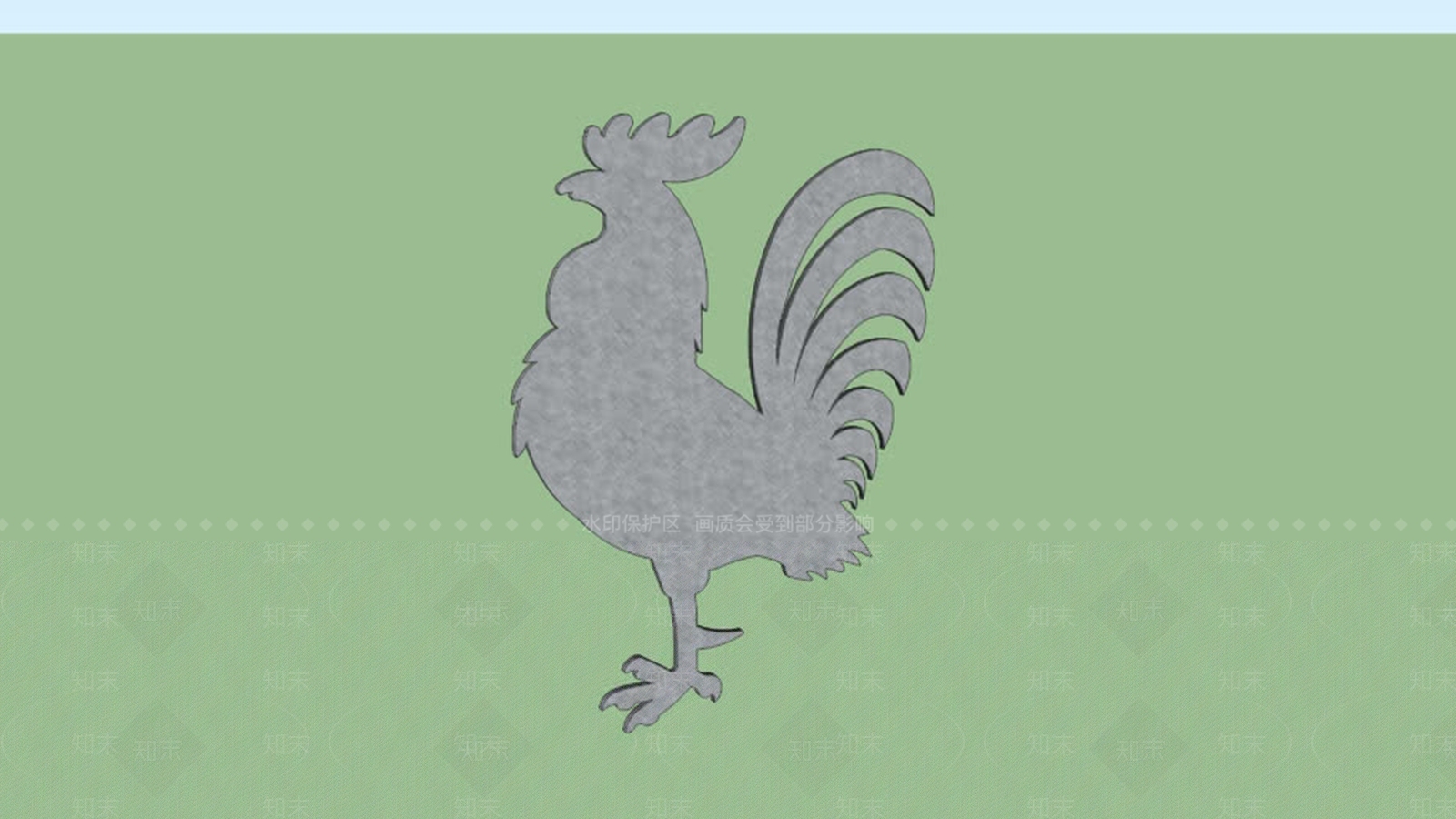 镀锌公鸡装饰SU模型下载【ID:1161709169】