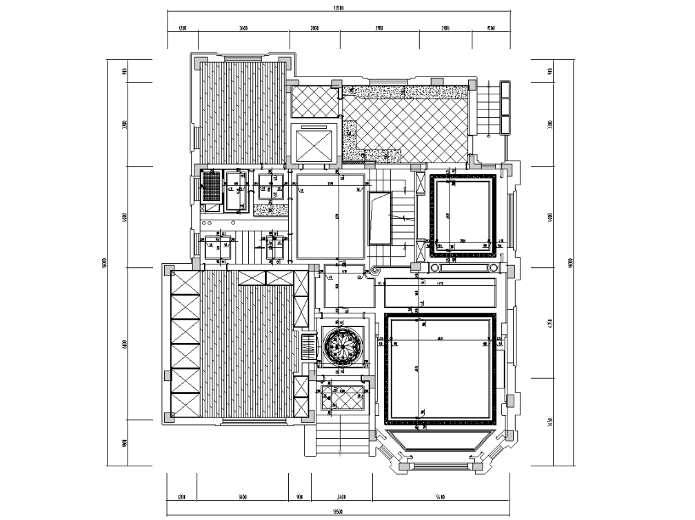 [江苏]南通博园岚郡别墅室内装修施工图cad施工图下载【ID:161776185】