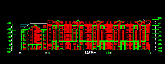 长春高层现代风格花园式住宅建筑施工图（深圳市清华苑建...cad施工图下载【ID:149770135】