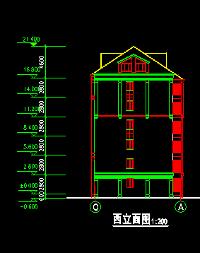 长春高层现代风格花园式住宅建筑施工图（深圳市清华苑建...cad施工图下载【ID:149770135】