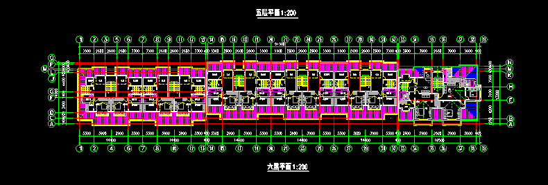 长春高层现代风格花园式住宅建筑施工图（深圳市清华苑建...cad施工图下载【ID:149770135】