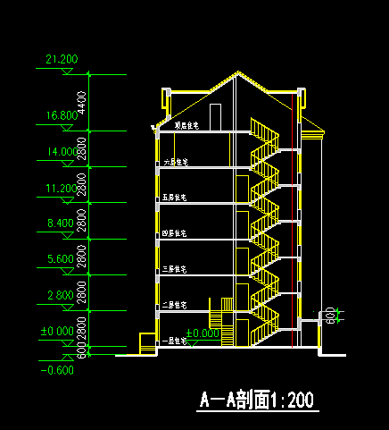 长春高层现代风格花园式住宅建筑施工图（深圳市清华苑建...cad施工图下载【ID:149770135】