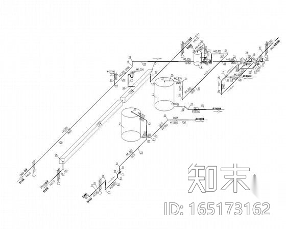 [重庆]污水处理厂施工工艺图（含管网图）cad施工图下载【ID:165173162】