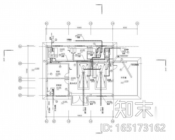 [重庆]污水处理厂施工工艺图（含管网图）cad施工图下载【ID:165173162】