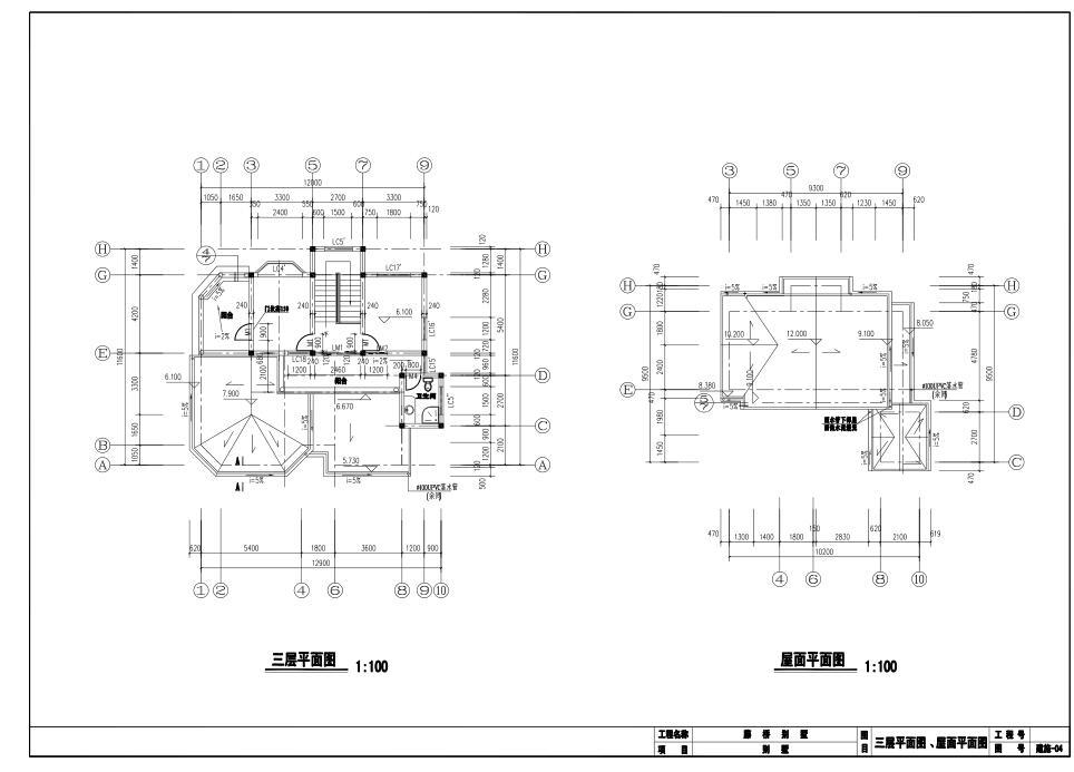 三层欧式风格建筑设计（施工图+效果图）施工图下载【ID:149871191】