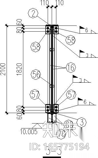 钢桁架屋架节点构造详图(设计院模板)施工图下载【ID:165775194】