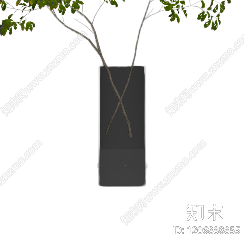 盆栽植物装饰3D模型下载【ID:1206888855】