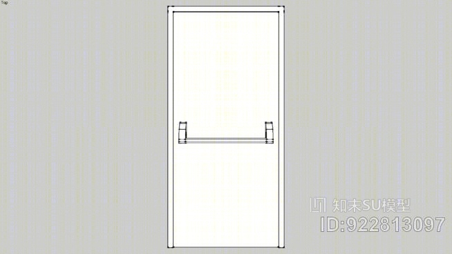 单防火门SU模型下载【ID:922813097】