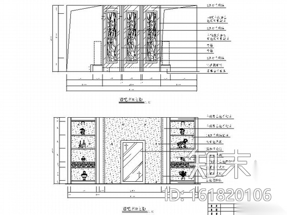 [福建]时尚现代简约风格三居室室内装修施工图cad施工图下载【ID:161820106】