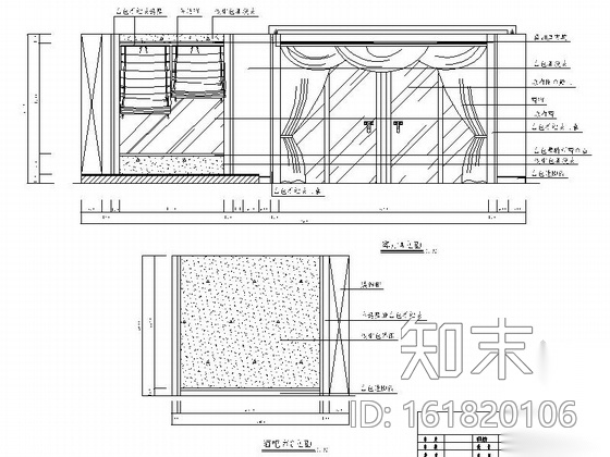 [福建]时尚现代简约风格三居室室内装修施工图cad施工图下载【ID:161820106】