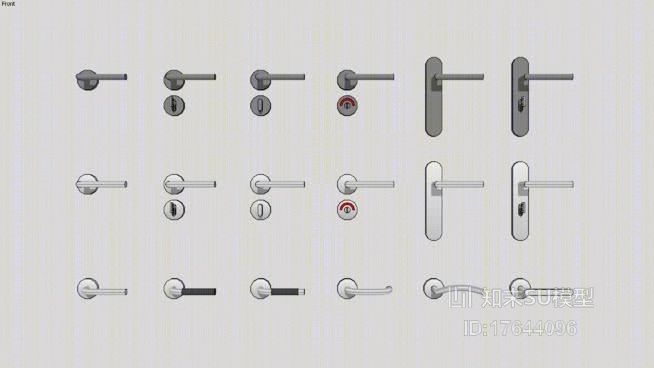 门把手SU模型下载【ID:17644096】