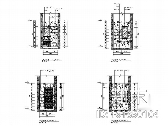 [浙江]精品三套两层欧式风格两层别墅室内装修施工图cad施工图下载【ID:161850104】