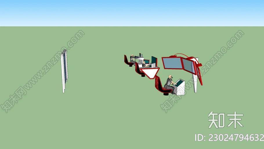 宇宙飞船内部与3d人模型SU模型下载【ID:1162485257】