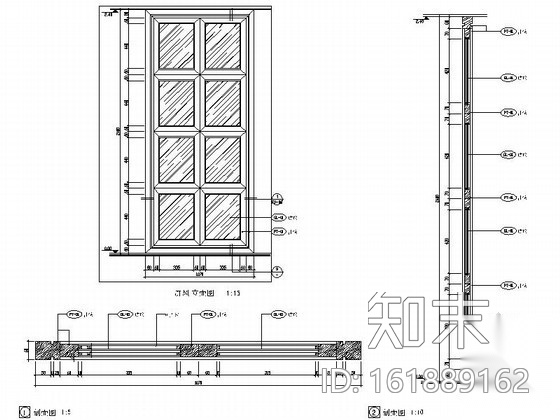 [山东]B户型两居室精装样板房室内装修图cad施工图下载【ID:161889162】