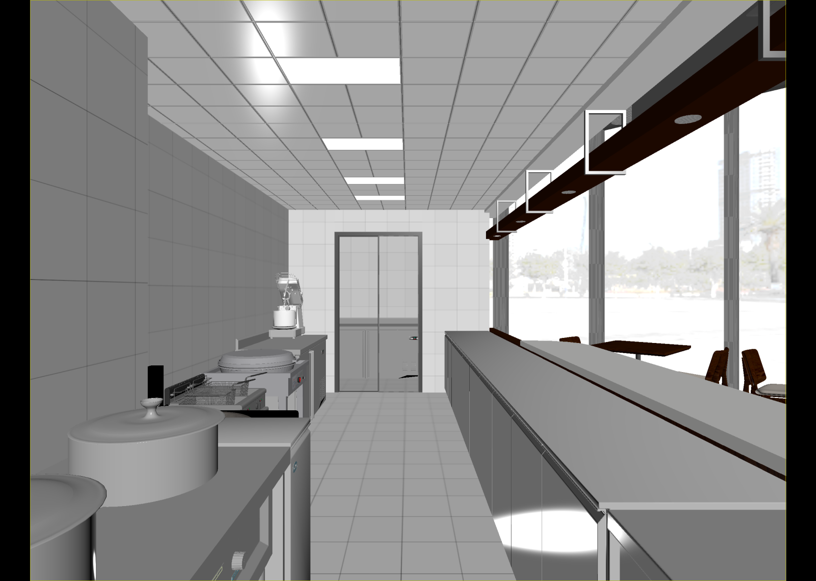 现代后厨3D模型下载【ID:1214850331】