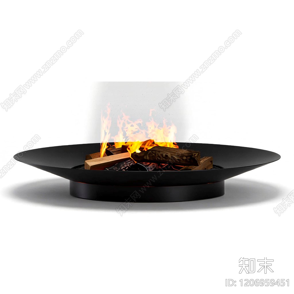 户外火盆装饰组件3D模型下载【ID:1206959451】
