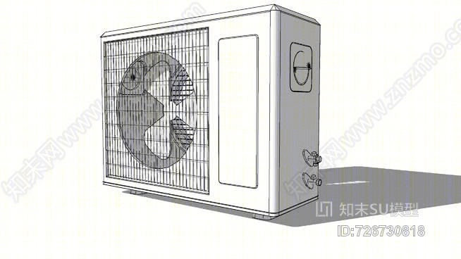 现代空调外机SU模型下载【ID:726730818】