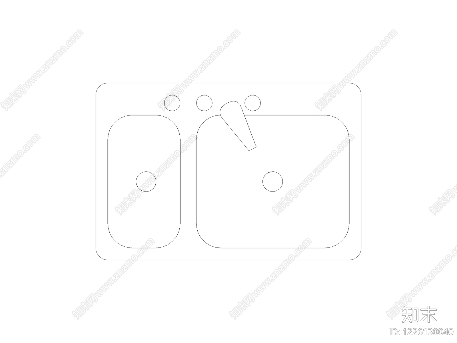 现代厨房设施CAD图纸