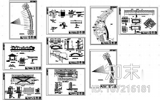 某休闲会所荷塘周边环境设计cad施工图下载【ID:167216181】