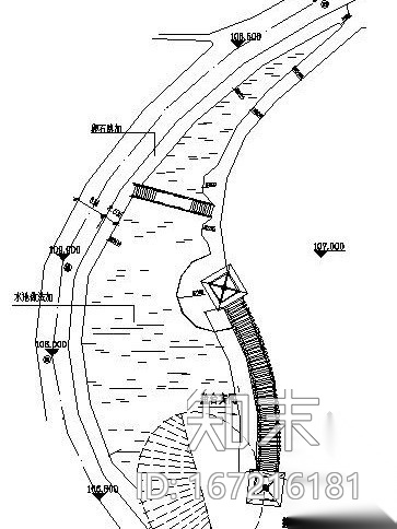 某休闲会所荷塘周边环境设计cad施工图下载【ID:167216181】