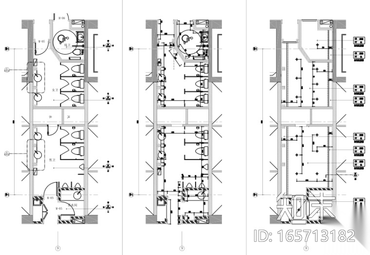 [武汉]中心样板层及T3办公楼CAD+PDF施工图施工图下载【ID:165713182】