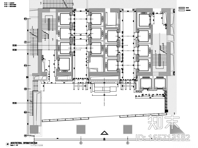 [武汉]中心样板层及T3办公楼CAD+PDF施工图施工图下载【ID:165713182】