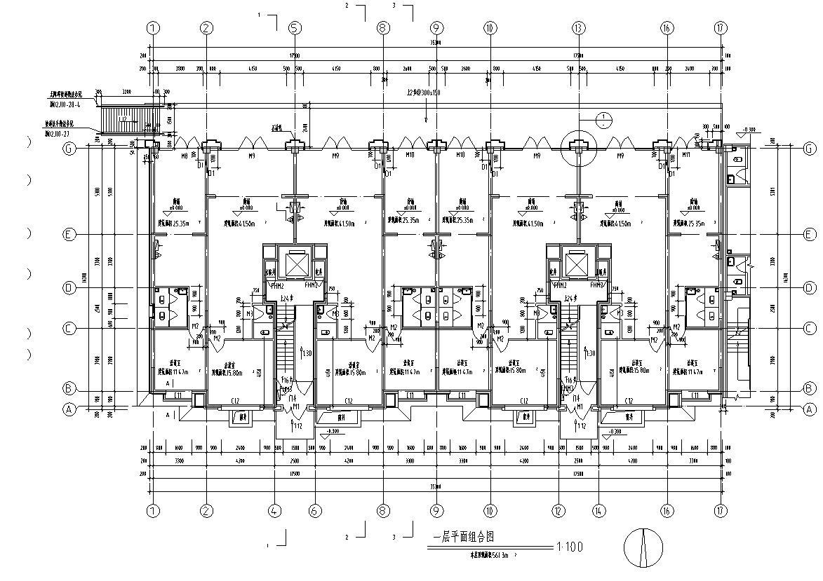 [宁夏]高层剪力墙结构住宅建筑施工图（含商业）施工图下载【ID:150004183】