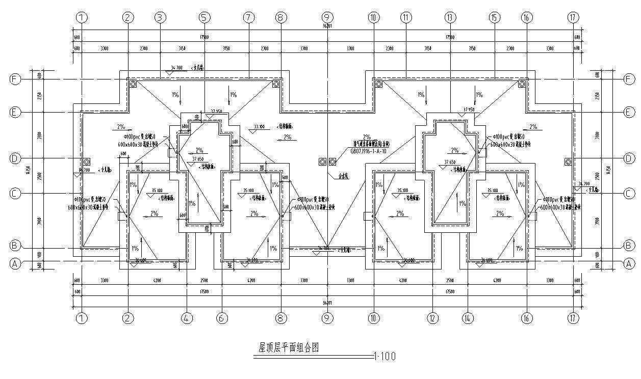 [宁夏]高层剪力墙结构住宅建筑施工图（含商业）施工图下载【ID:150004183】