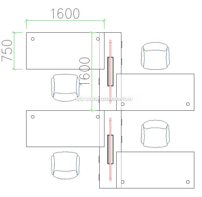 桌椅cad施工图下载【ID:177967115】