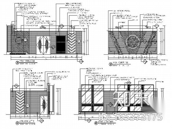 [北京]KTV室内部分装修设计图（含效果）cad施工图下载【ID:165373175】