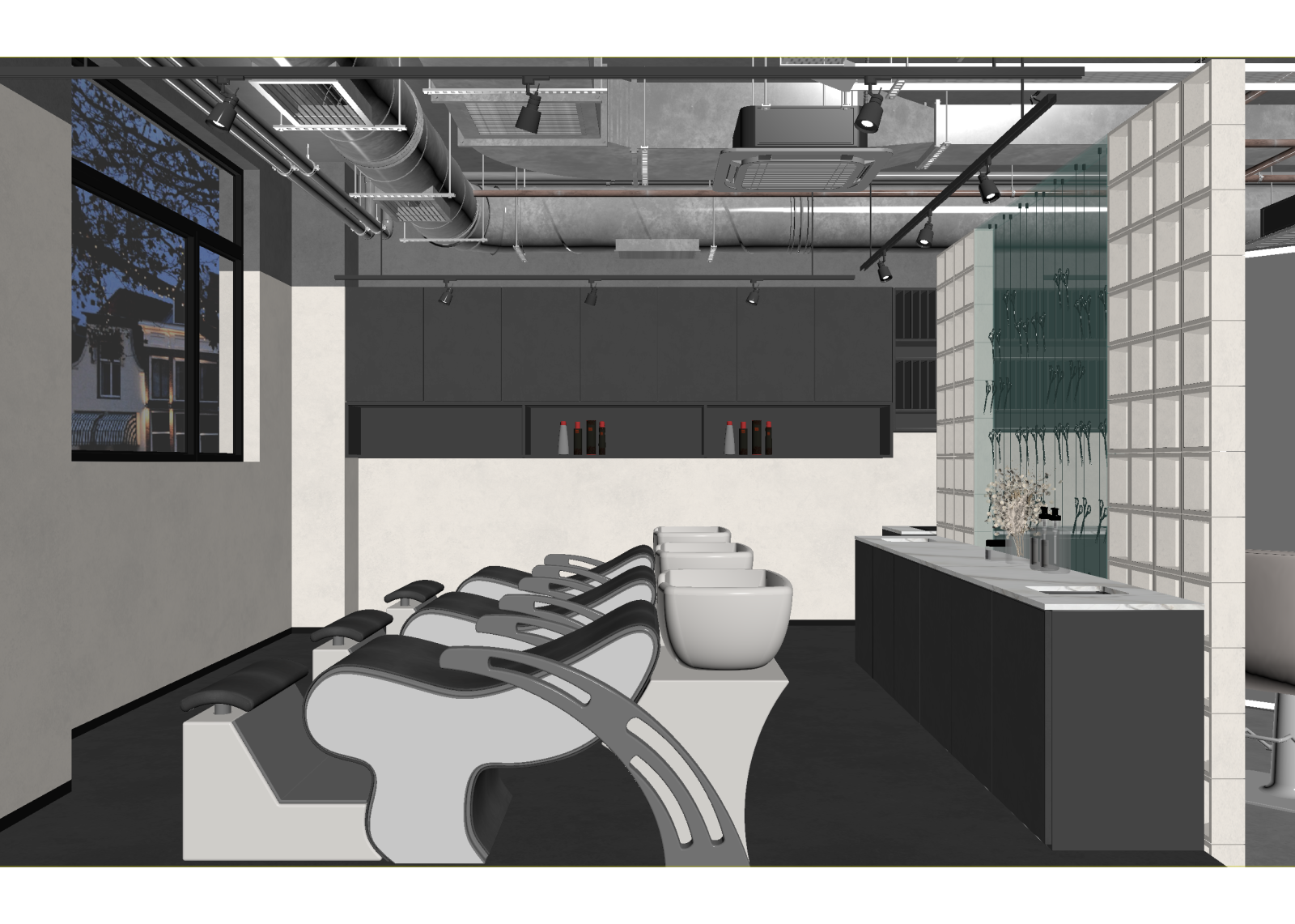 现代美容院3D模型下载【ID:1214260979】