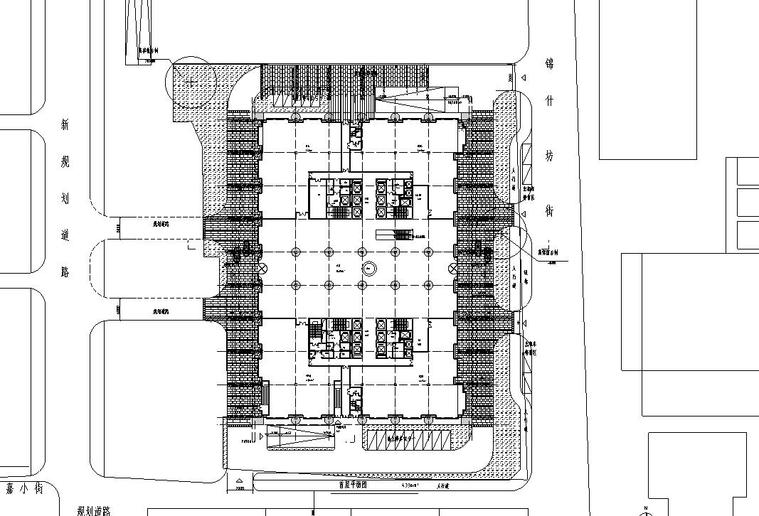 [北京]金融街E9项目政府公建办公楼建筑施工图设计（C...施工图下载【ID:165943181】