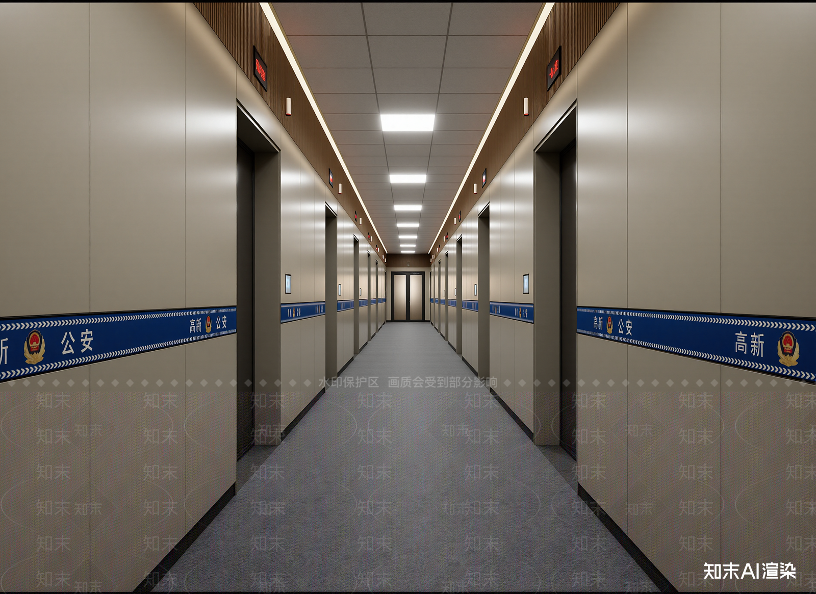 现代走廊3D模型下载【ID:1214757470】
