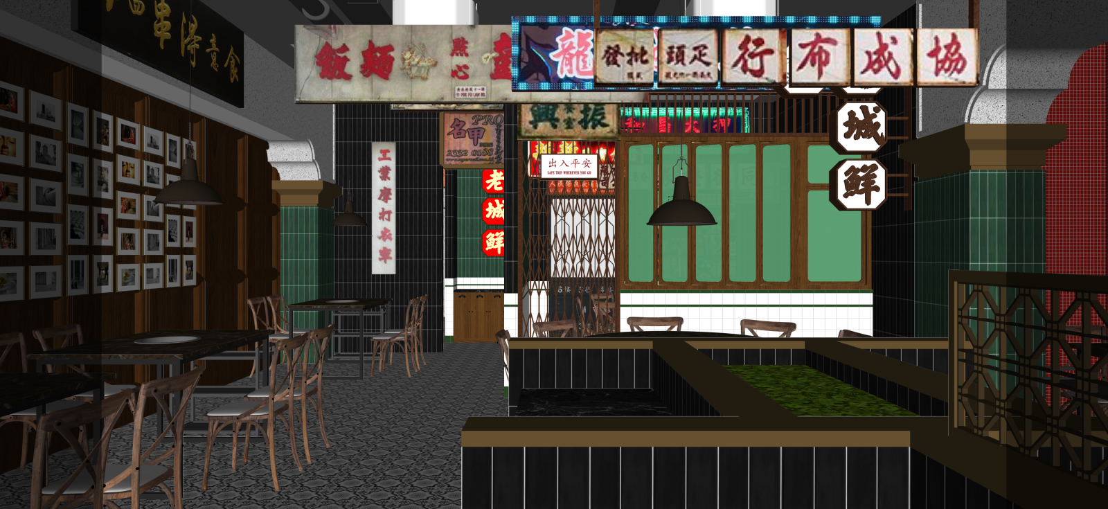 其他美食城SU模型下载【ID:1222251653】