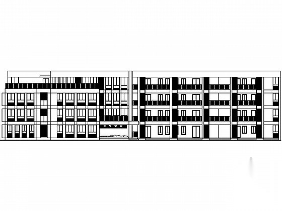 [厦门]某四层十二班幼儿园建筑施工图cad施工图下载【ID:165932175】